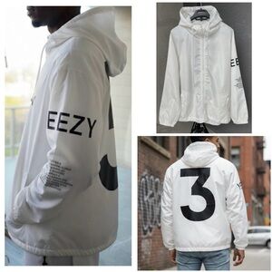 Yeezy | Jackets & Coats | Yeezy Wb 04 Logo Black Windbreaker Nylon Zip  Jacket | Poshmark